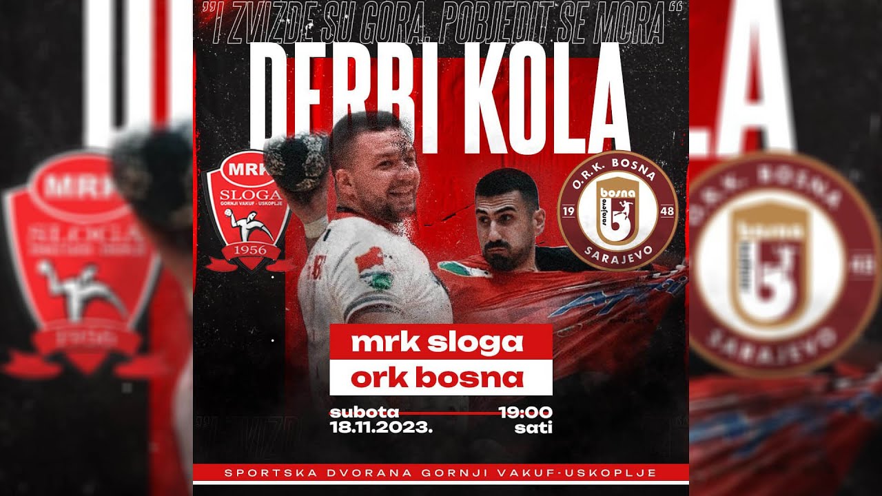 MRK Sloga - RK Bosna Sarajevo | sezona 2023/24