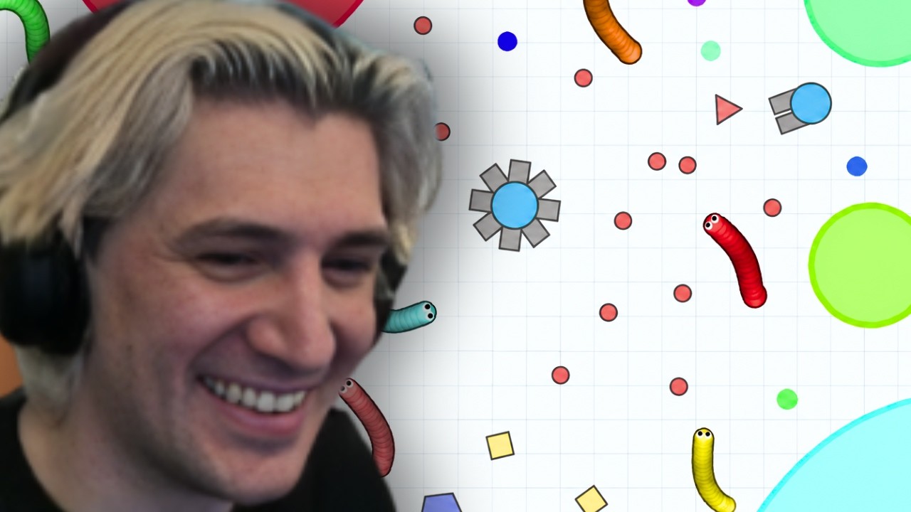 xQc Revisits .io Games in 2026