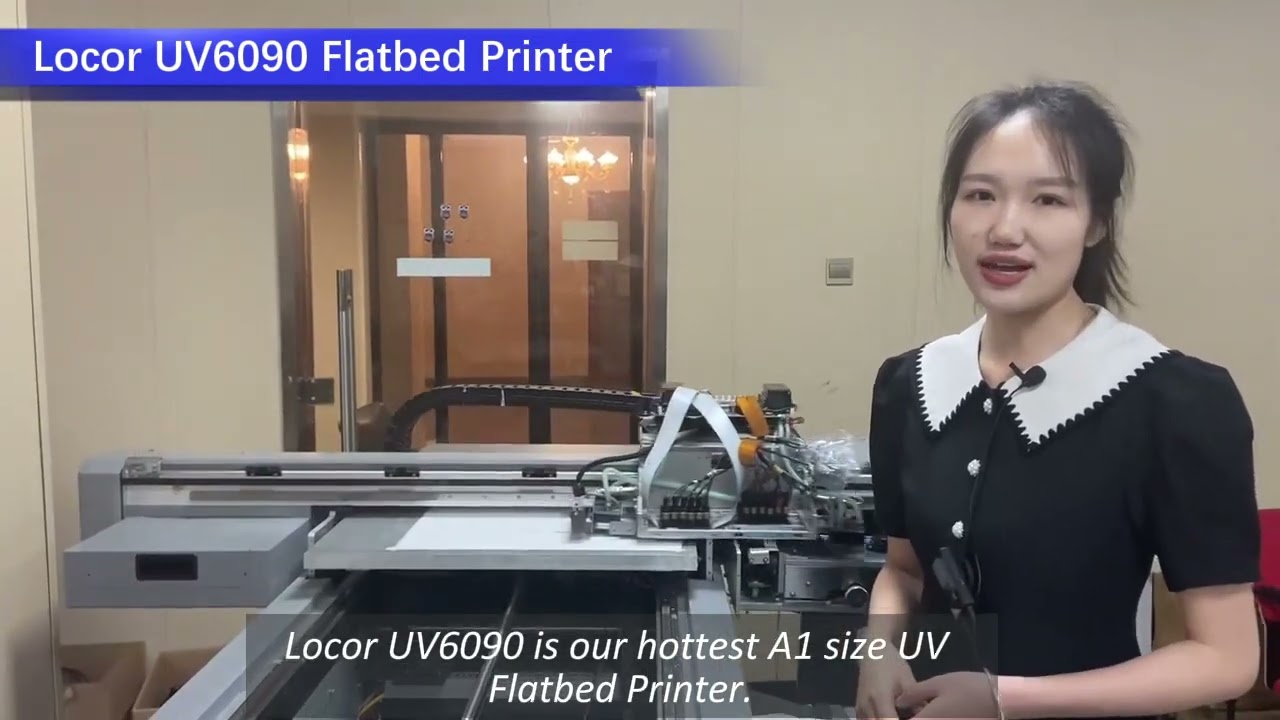 Популярный настольный планшетный принтер UV6090 формата А1, подходит для печати индивидуальных по...