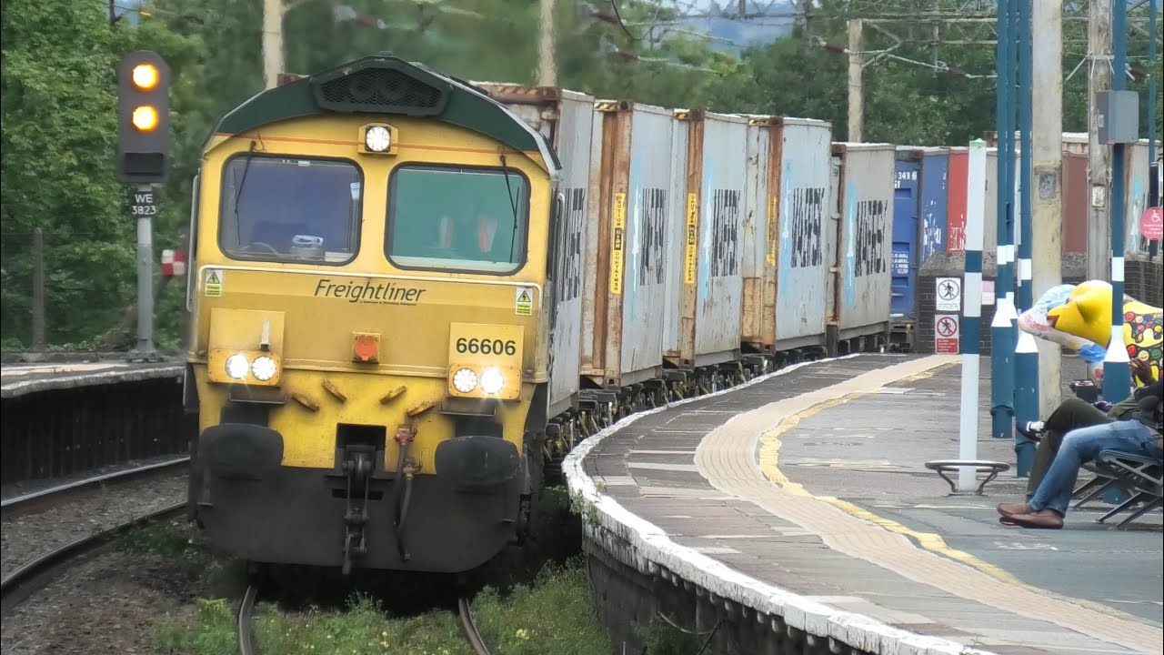 Few Hours at Runcorn passenger/Freight and Pendolino Drag 31st July 2025￼