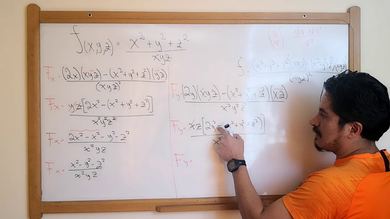 Derivadas Parciales de 3 variables