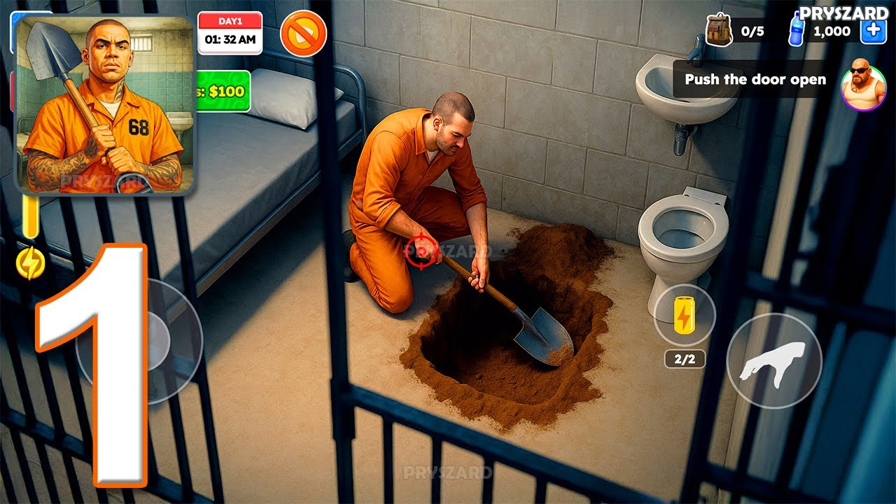 Prison Escape: Dig & Run - Gameplay Walkthrough Part 1 (iOS, Android)