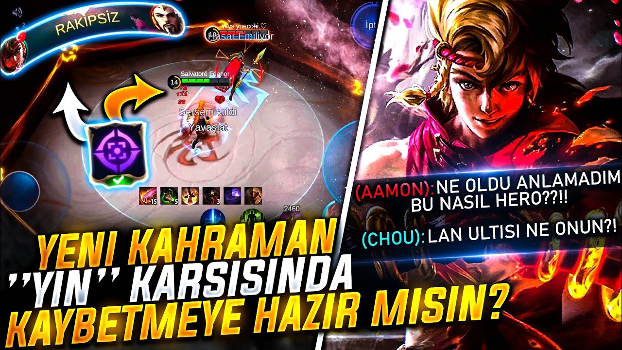 YENİ KAHRAMAN ''YİN'' KARŞISINDA KAYBETMEYE HAZIR MISIN ? | BU KAHRAMAN EFSANE!! | MOBİLE LEGENDS
