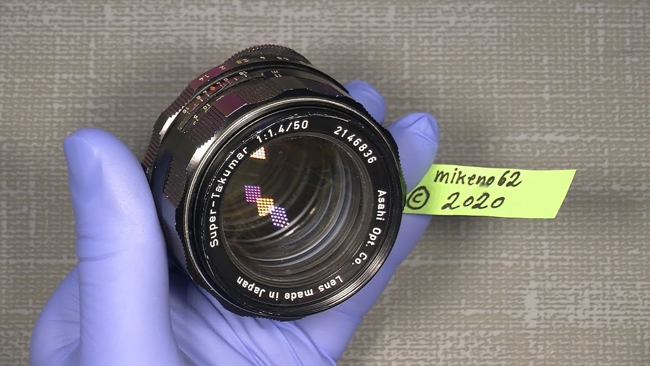 Cleaning lens elements In Asahi Super-Takumar 1:1.4/50  (7 lens element version)