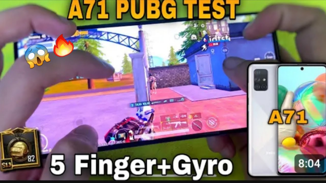 Samsung Galaxy A71 🔥 PUBG test 😱 FPS Heat lag ? Gaming zone