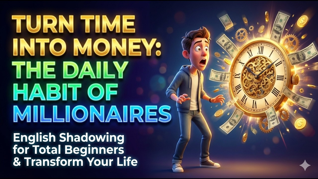 Turn Time Into Money The Daily Habit of Millionaires || English Shadowing for Total Beginners