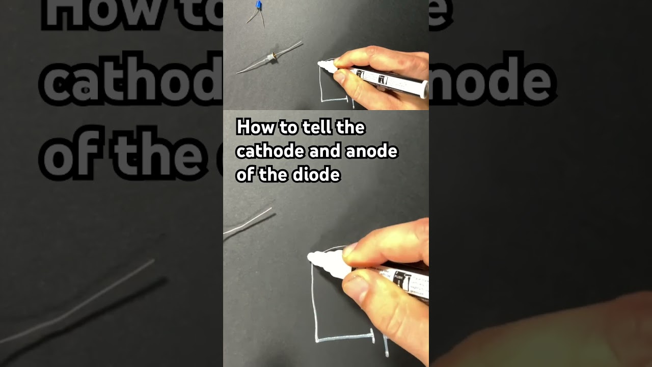 How to determine the polarity, anode and cathode, of a diode