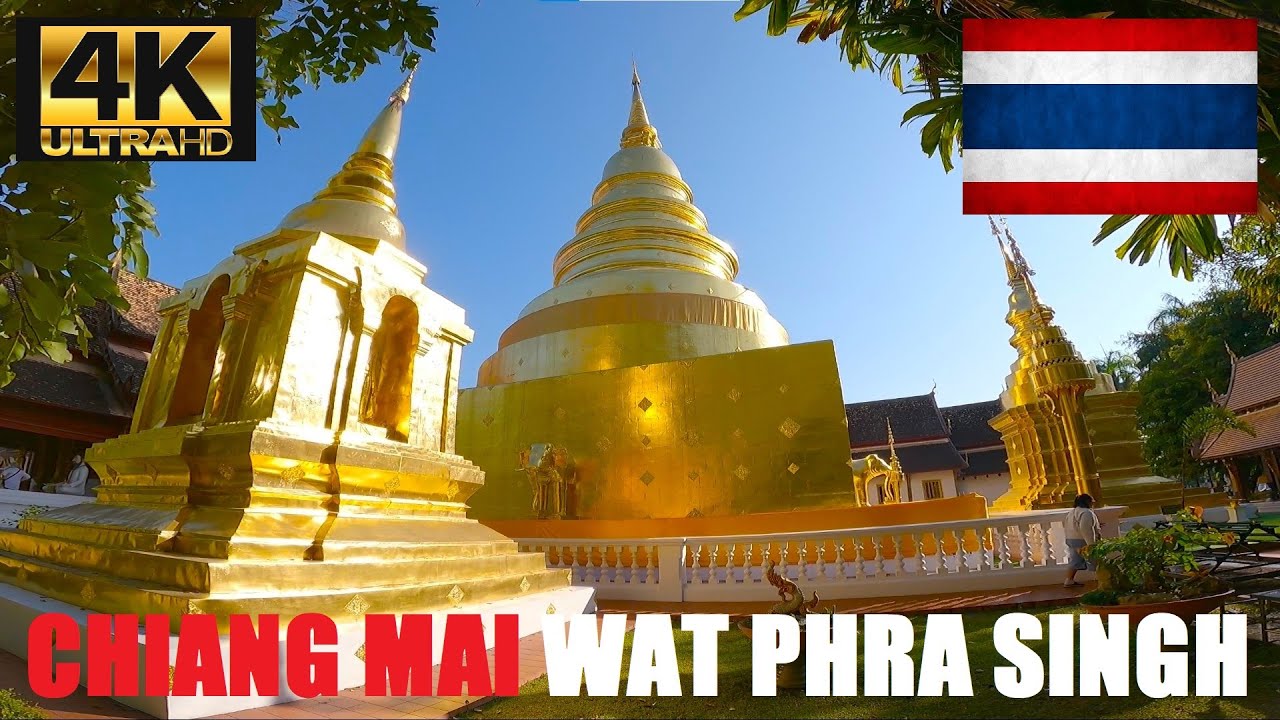 🇹🇭 Wat Phra Singh Chiang Mai Walk Tour & Dicovery - Immersion in Thailand HD 4K 🚶 วัดพระสิงห์