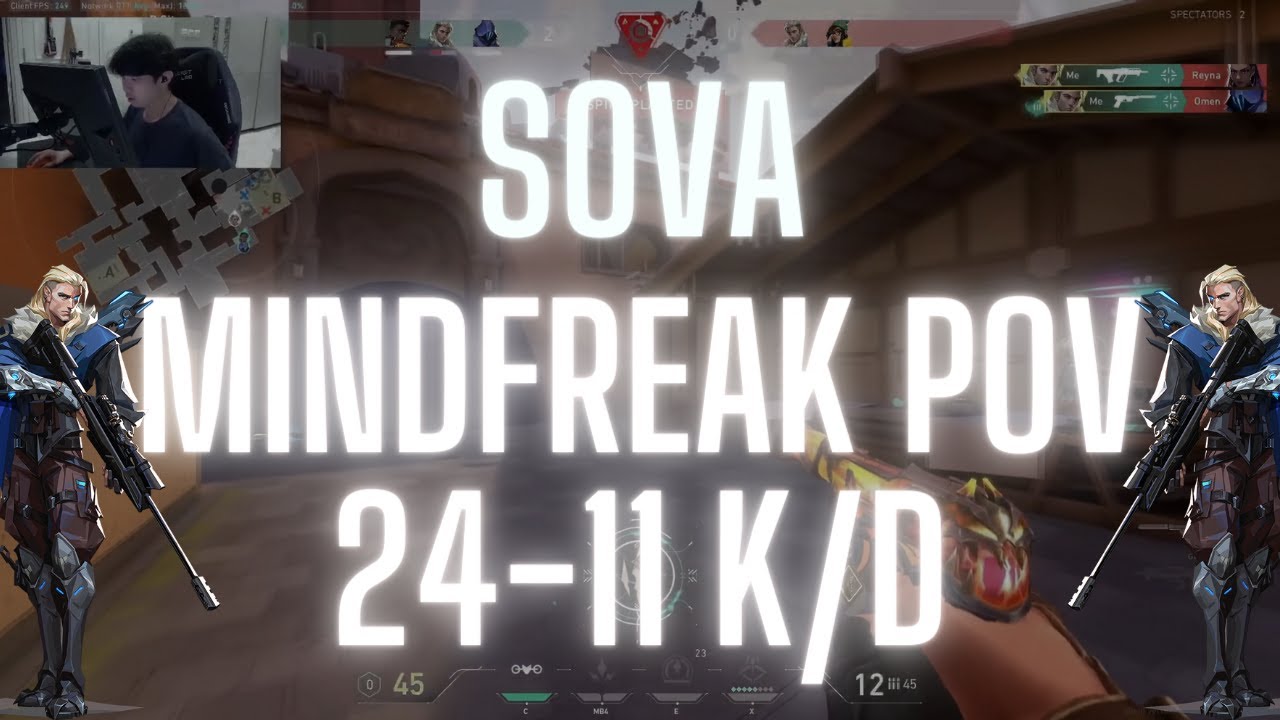PRX mindfreak POV Sova on Ascent 24-11 K/D (VALORANT Pro POV)