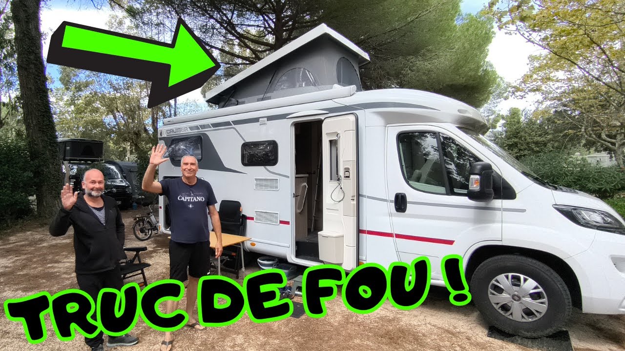 🚚CAMPING CAR LMC CRUISER avec toit RELEVABLE sur un PROFIL&Eacute; COMPACT ! Des vacances itin&eacute;rantes 