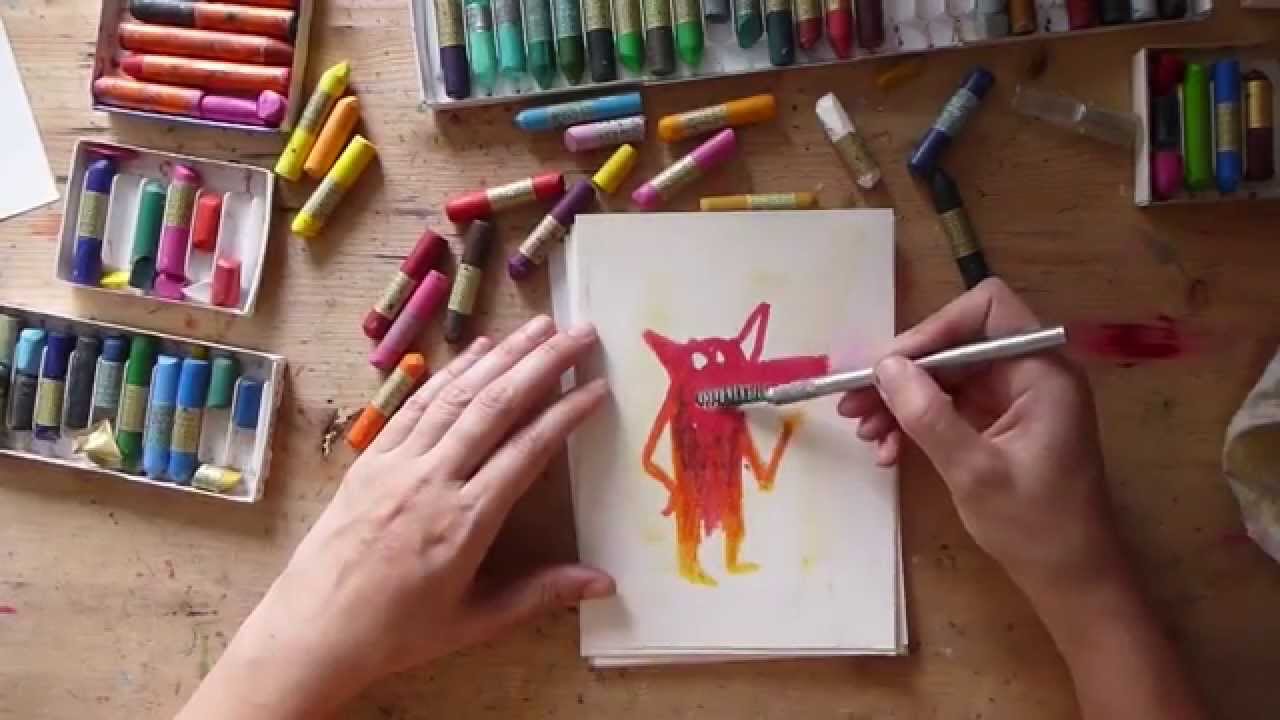 Pintando con Ceras Manley, Olga de Dios