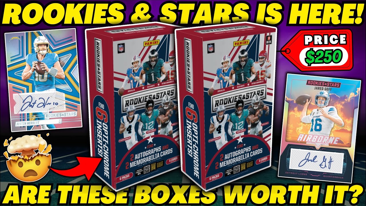 *MY FAVORITE PRODUCT EVERY YEAR!🤯 2025 ROOKIES & STARS HOBBY BOX REVIEW!🏈