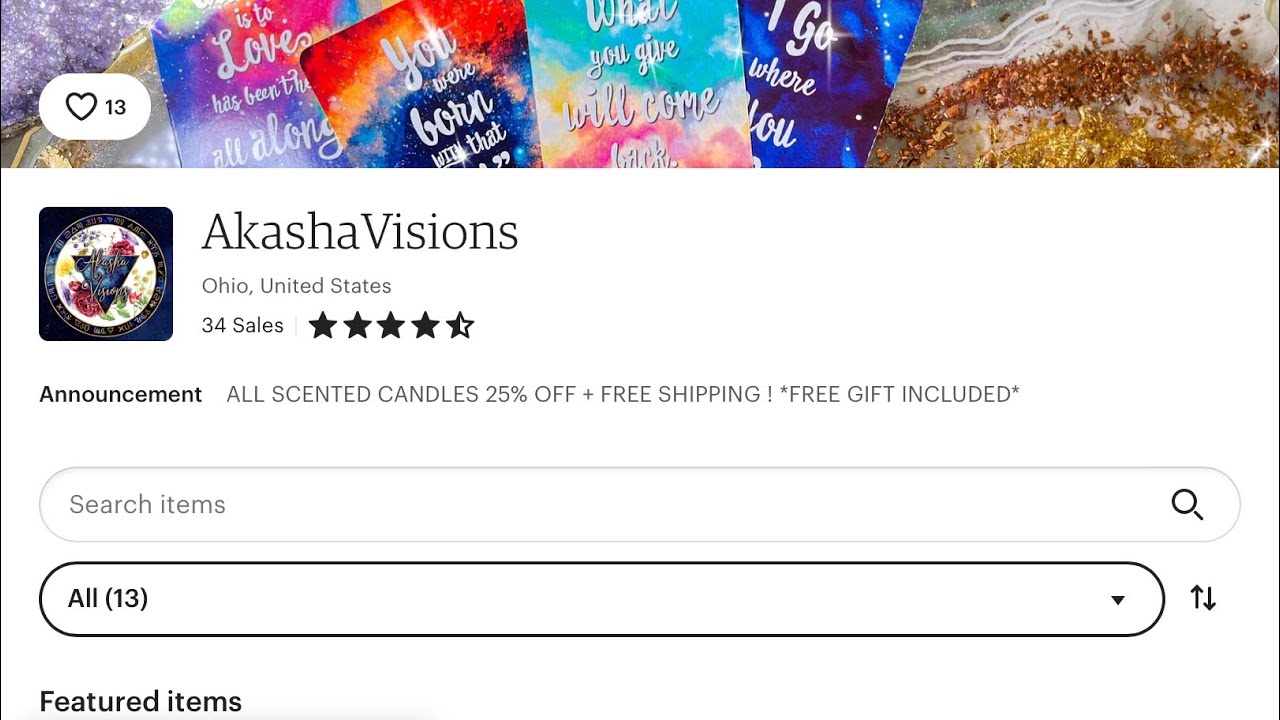 Etsy Reviews New Shops Candles Wax Melts and Stones Tarot  Akasha Visions