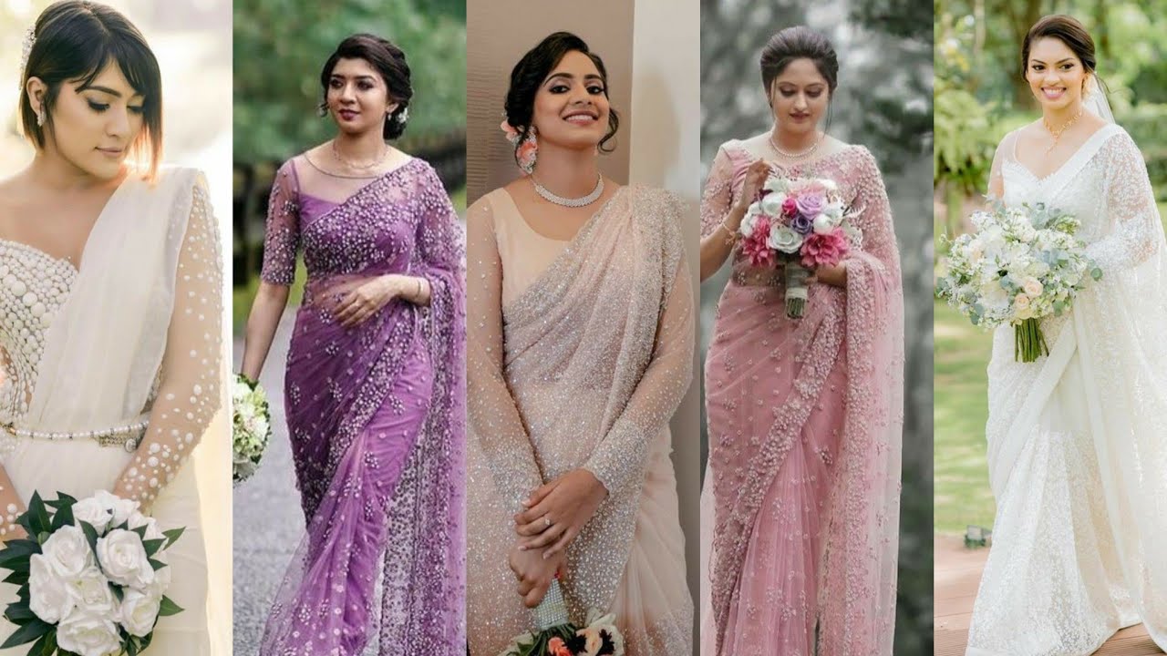 Bridal saree collections 2023 / trending Christian bridal saree designs 2023