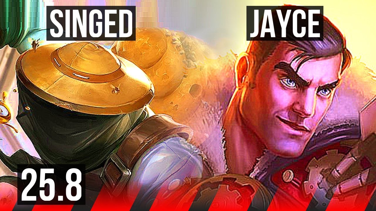 SINGED vs JAYCE (TOP) | EUW Master | 25.8