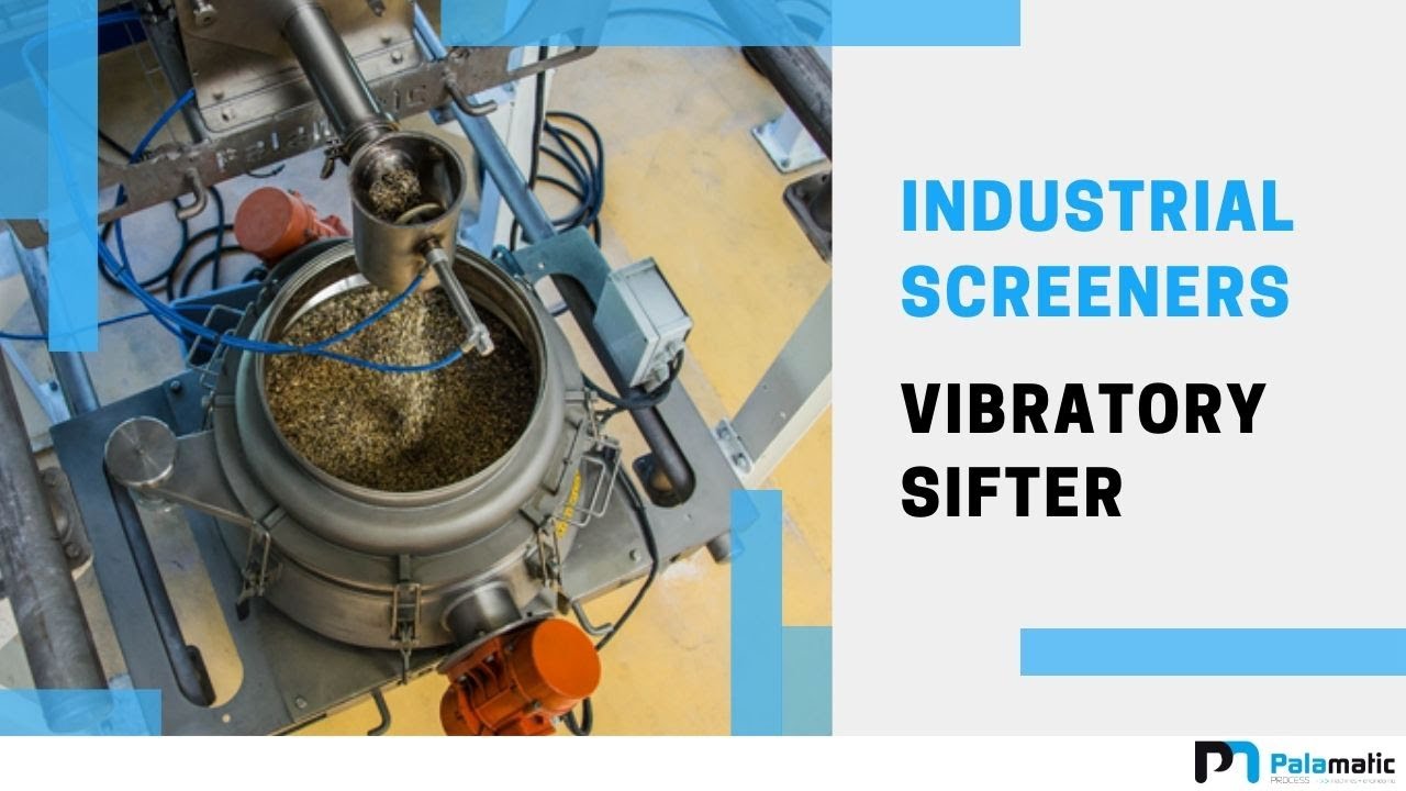 Vibratory sifter fed by a screw feeder  - Vibratory screener | Palamatic Process Inc.