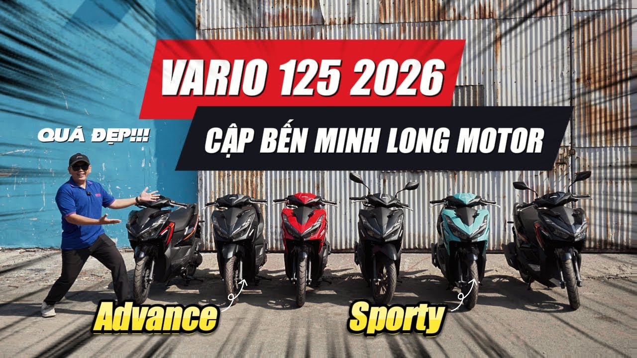 Cận cảnh Vario 125 phiên bản 2026 vừa cập bến Minh Long Motor