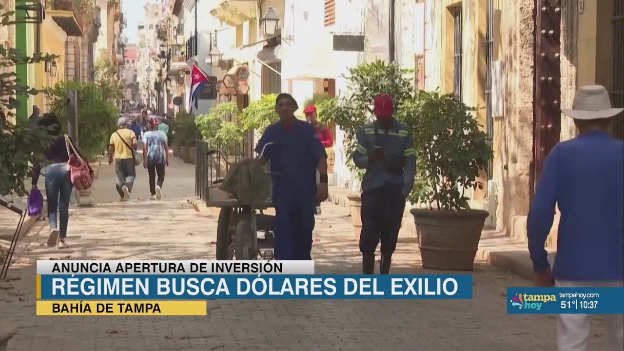 En pleno colapso, el régimen cubano busca dólares del exilio