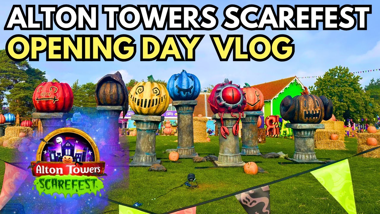 SCARE ZONES AND SHOWS | ALTON TOWERS SCAREFEST 2025 VLOG