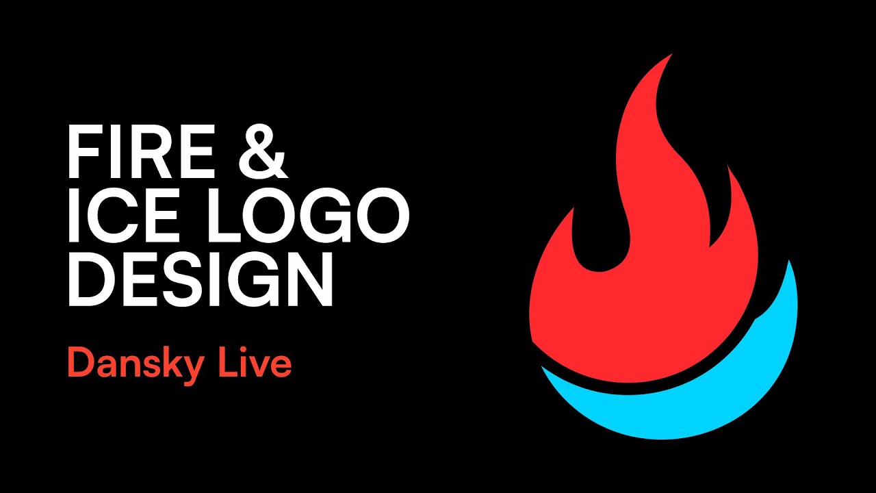 The Fire & Ice Logo Design Process - Dansky Live