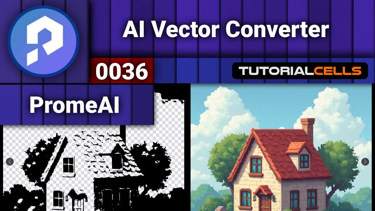 0036. AI Vector Converter in PromeAI ( AI art generator )