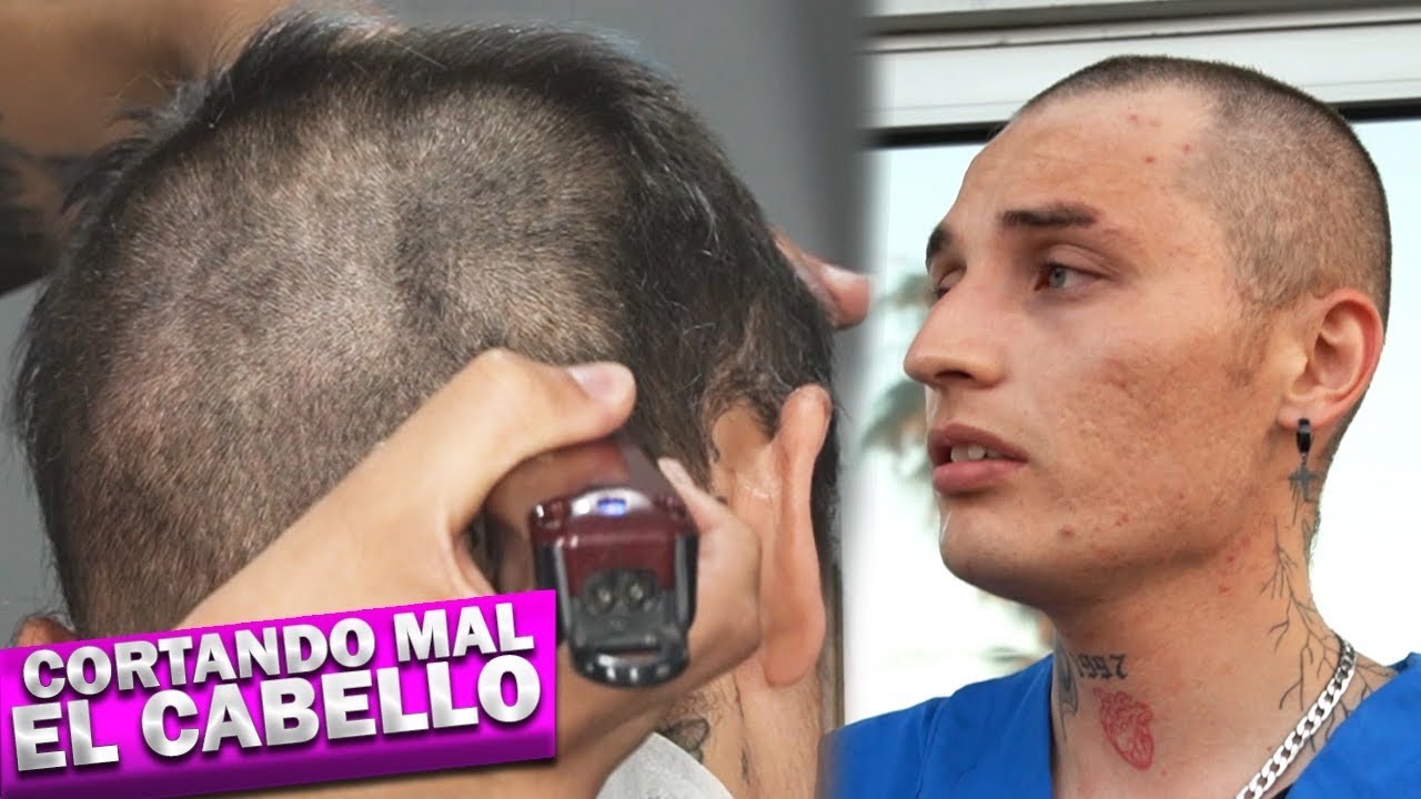 FINJO SER BARBERO Y RAPO A MI AMIGO PELON! - BROMA PESADA!  | GERABOY