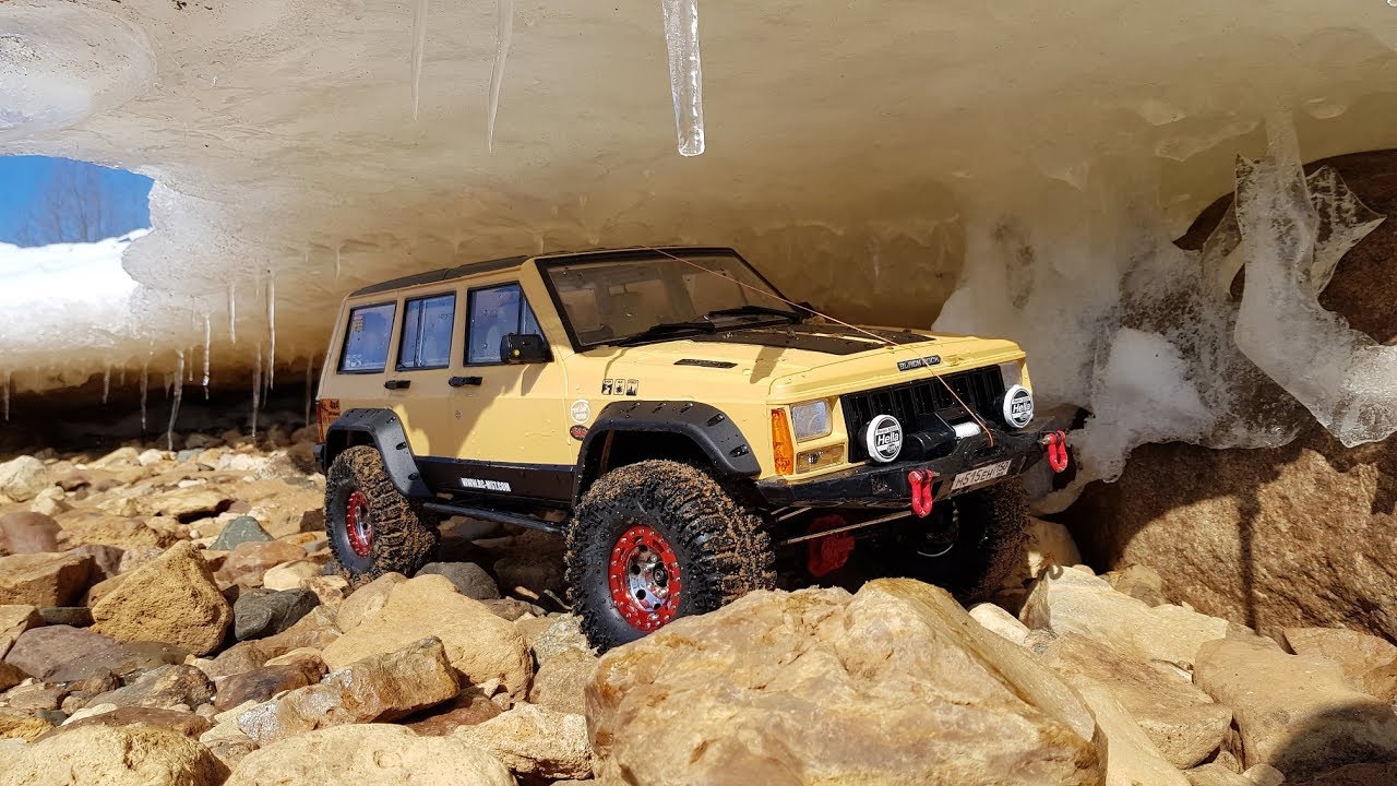 ТЮНИНГ JEEP CHEROKEE ... Покоритель ледяной пещеры (RC car Axial SCX10-2)