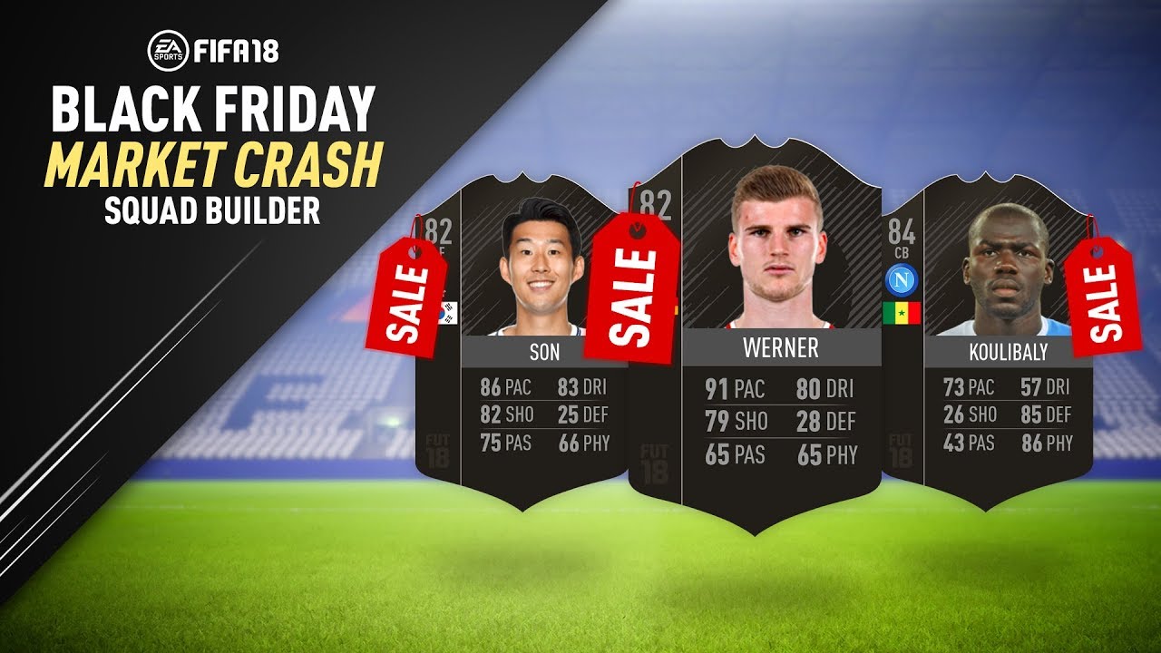 BLACK FRIDAY MARKET CRASH SQUAD BUILDER! w/ CHEAP OVERPOWERED PLAYERS! | FIFA 18 ULTIMATE TEAM