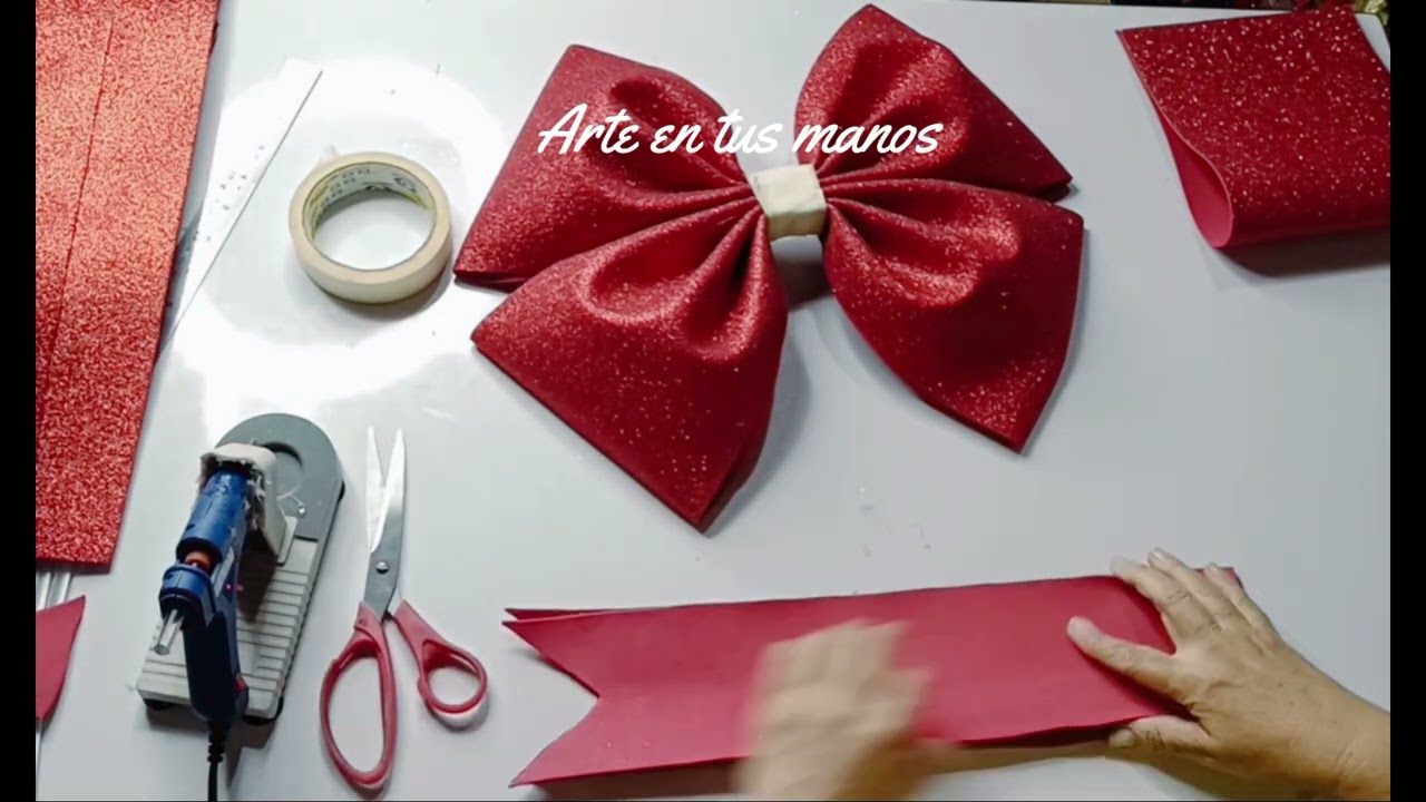 Como hacer un moño en foamy (tendencia) 