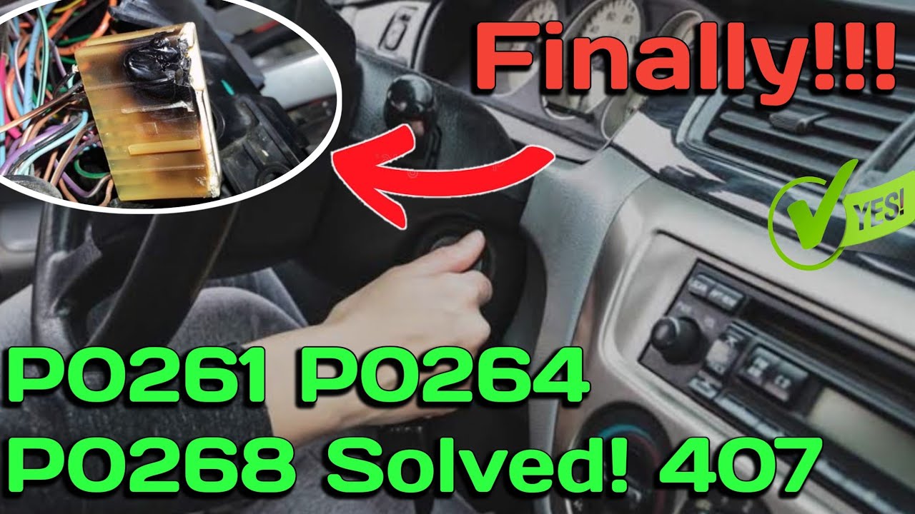 P0261 Peugeot | P0264 P0268 Solved! | 407 Anti-theft Faulty Solved [ p0261 ]
