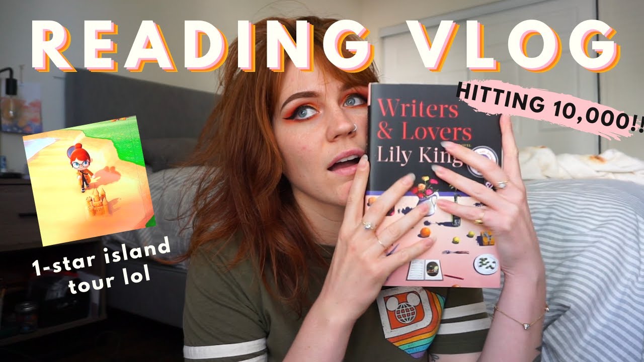 READING VLOG 📚10,000 subscribers & grad school writing!!