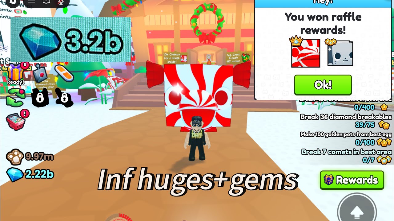 Top 3 best methods to make billions of gems and get inf huges in PS99 (New method)