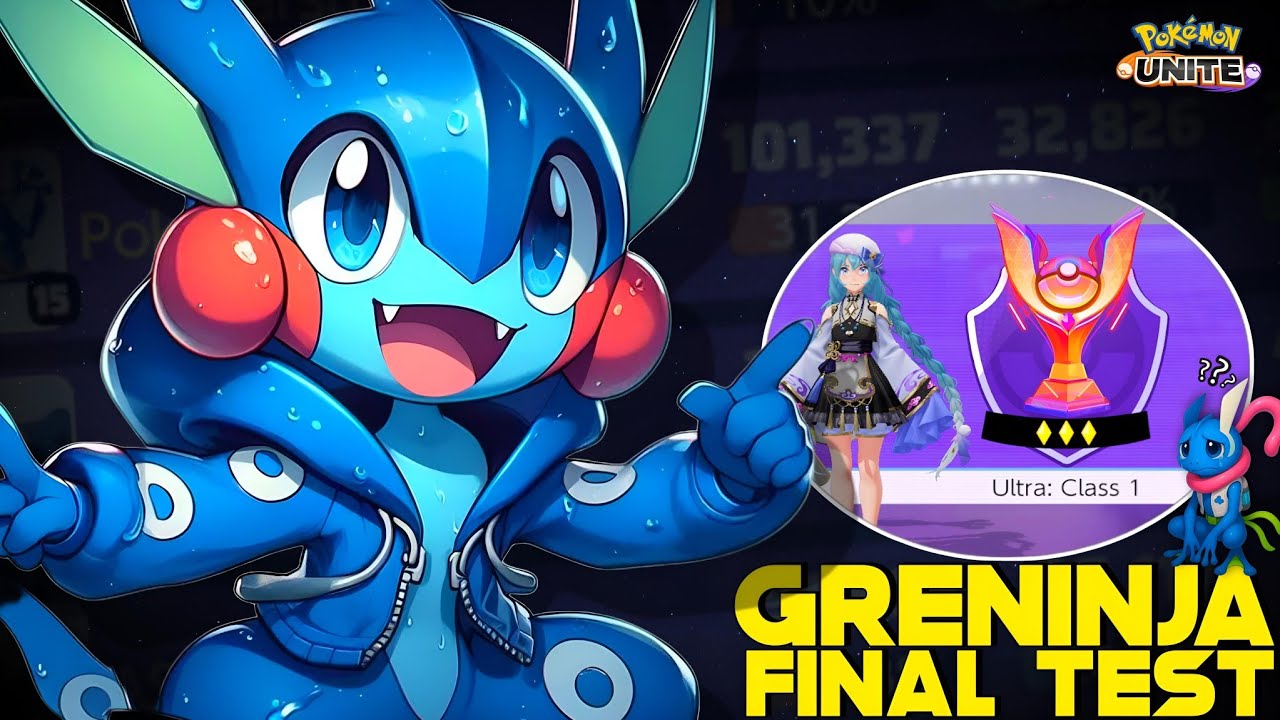 WILL GRENINJA BE ABLE TO PASS THE FINAL TEST IN SOLO QUEUE ??? 🥺 | POKEMON UNITE 