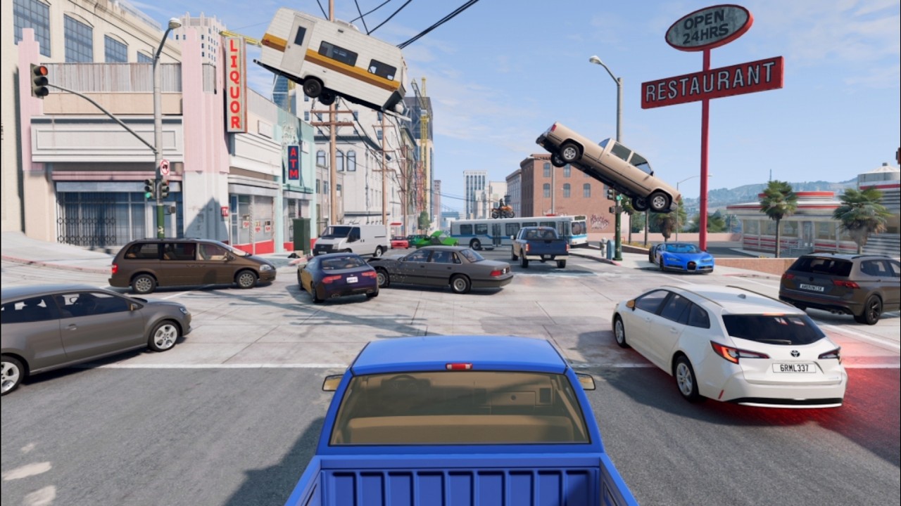 BeamNG But The Traffic DOUBLES