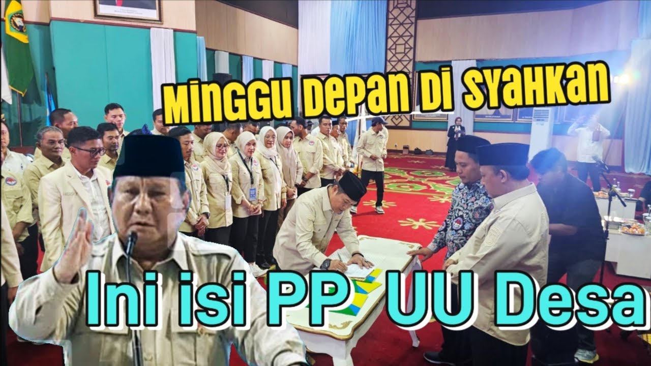 Minggu Depan PP Turunan UU Desa di Syahkan 
