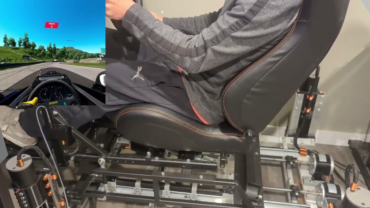 Sim Racing motion platform.  Testing New Rig PC2