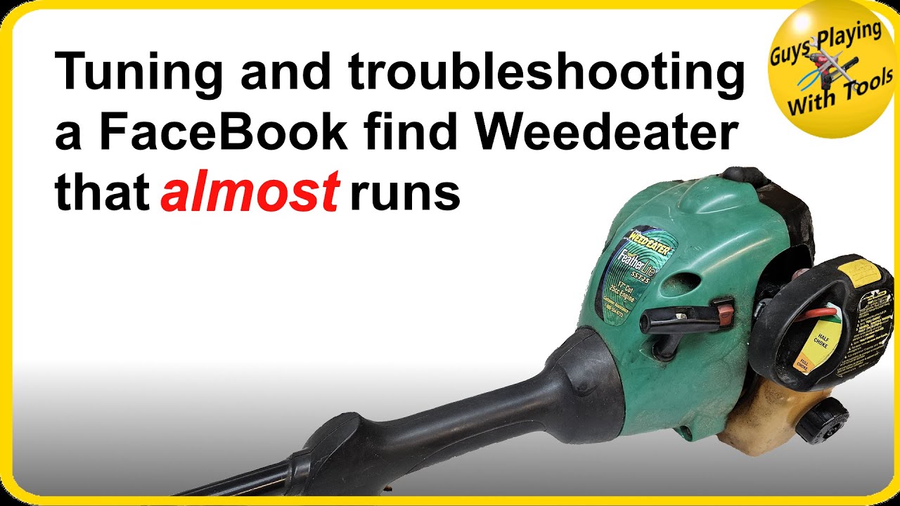 Находка на Facebook: триммер Weedeater Featherlite с незначительными неполадками.
