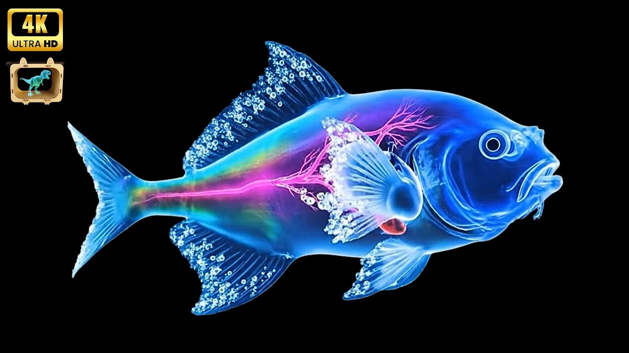3D HOLOGRAM: 🌊 NEON SOUTHERN OCEAN CREATURES - RELAXING VIBES! ✨
