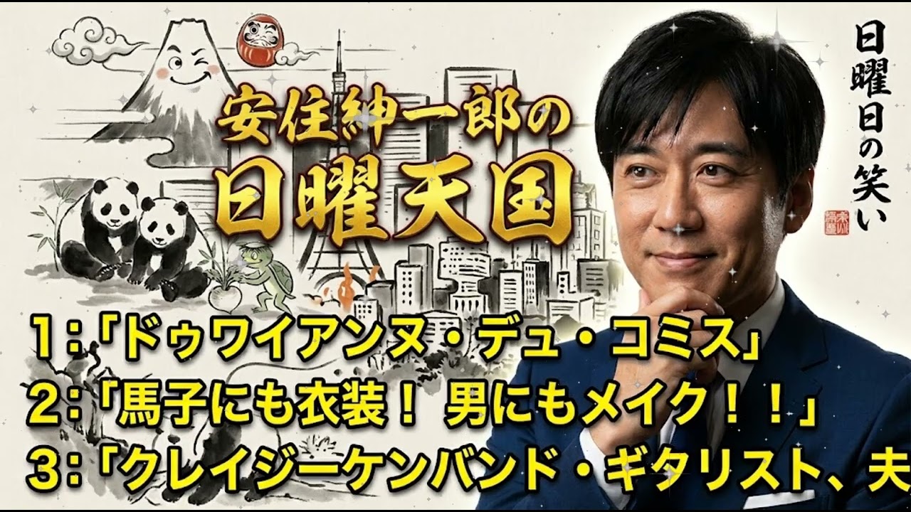🤣 【神回】安住紳一郎の日曜天国 | クレイジーケンバンド・ギタリストと異常な天丼愛