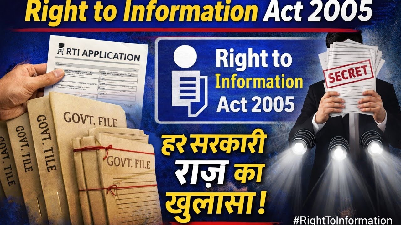 RTI Act 2005 Explained in Hindi | RTI से सरकार से जवाब कैसे लें?