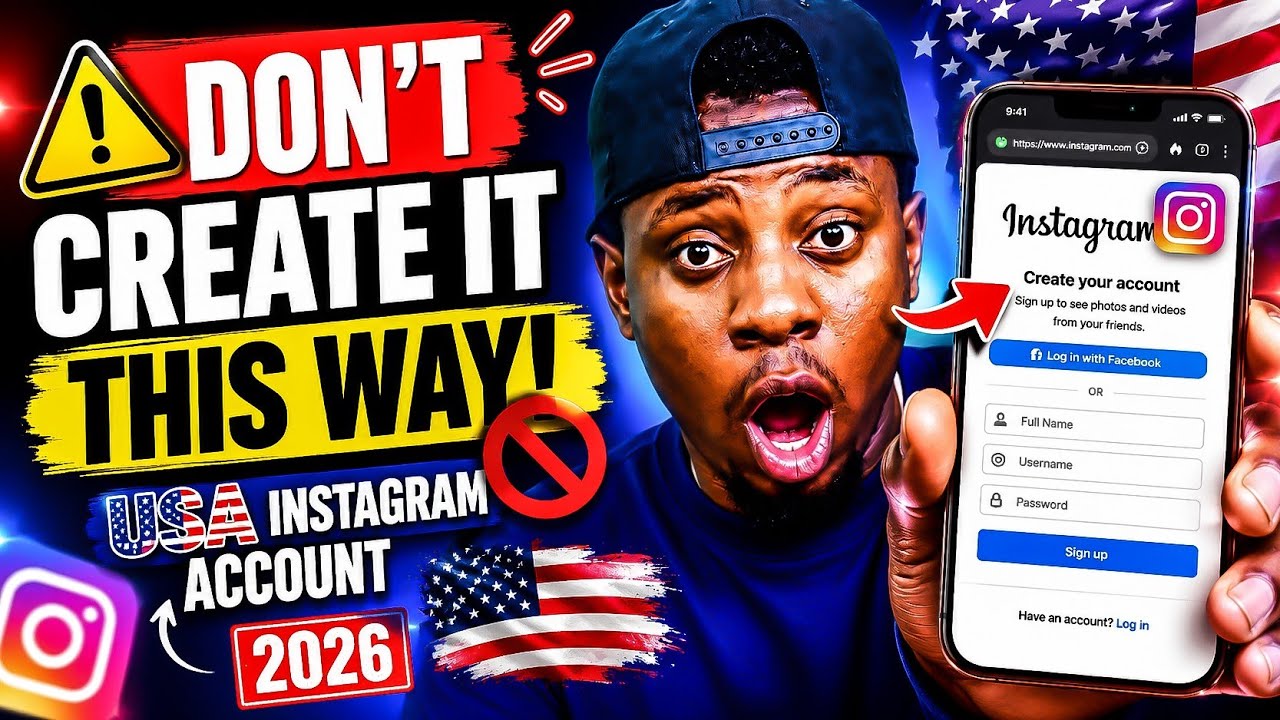 How to Create 🇺🇸 USA Instagram Account Without Disabled 2026