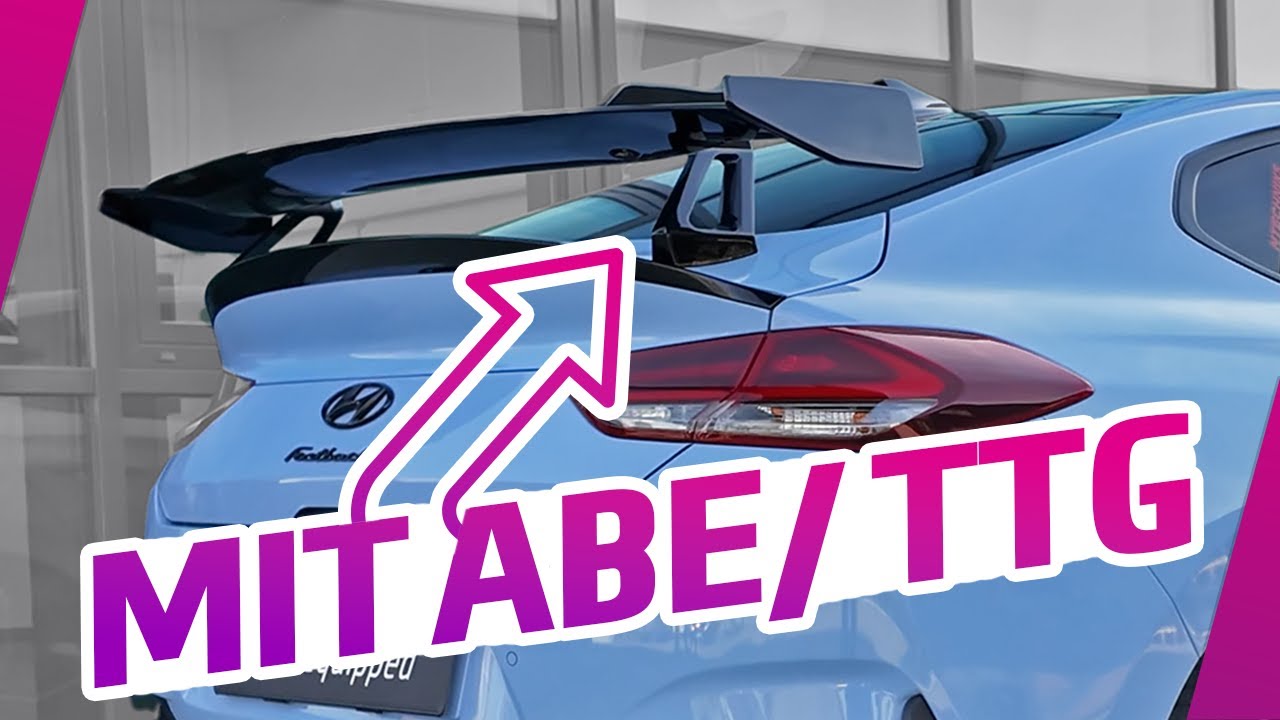 Schwanenhals-Heckspoiler für Hyundai i30 Fastback mit ABE/TTG | CSR-Automotive