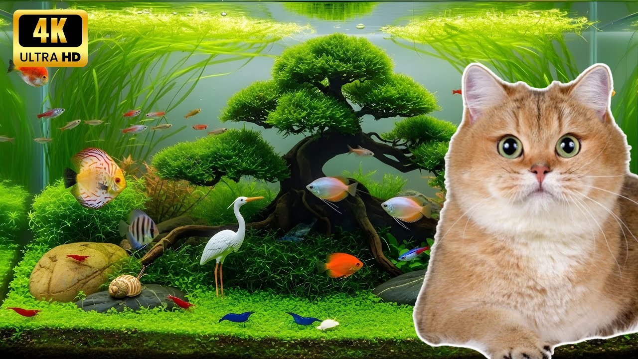 Cat TV | Peaceful Aquarium Fish for Relaxed Indoor Cats EP.02