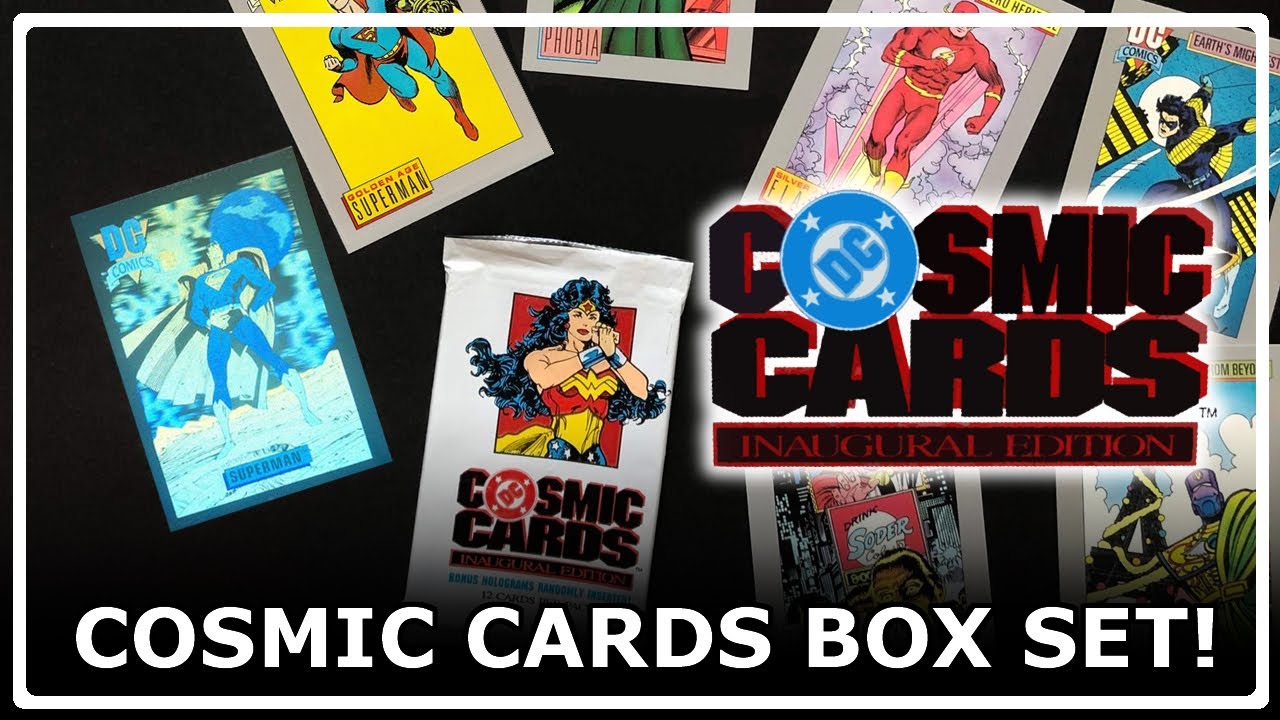 Super off center Holograms! Opening the 1992 DC Cosmic Cards Inaugural Edition Box Set.