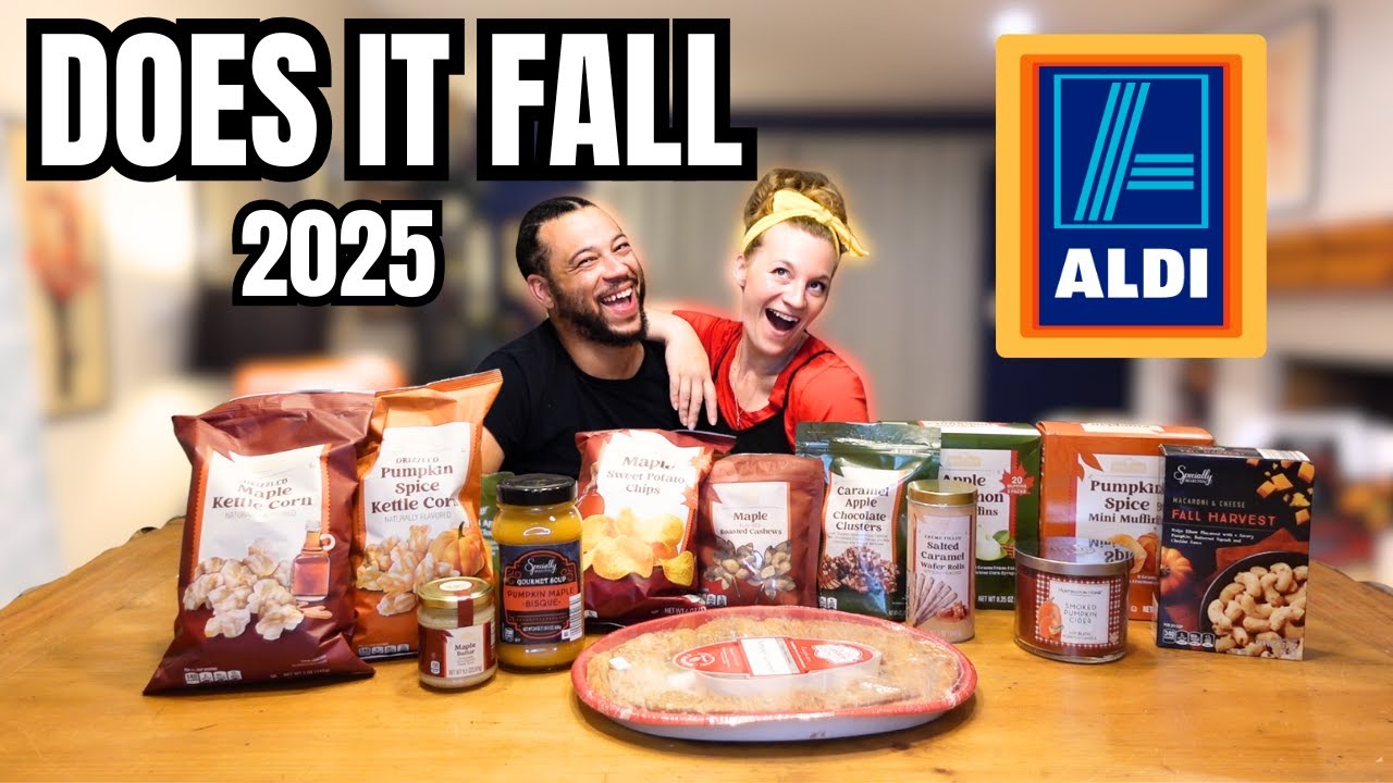 DOES IT FALL 2025! Testing Aldi's Pumpkin Spice, Apple & Maple Fall Items!
