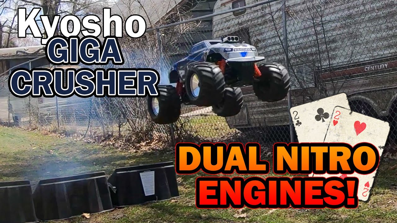 Kyosho Giga Crusher Dual Force “2004” running it in 2020