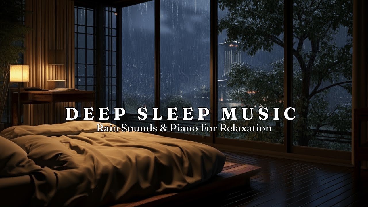 Relaxing Sleep Music with Rain Sounds + Piano | Stress Relief, Anxiety, Deep Sleep And Inner Calm