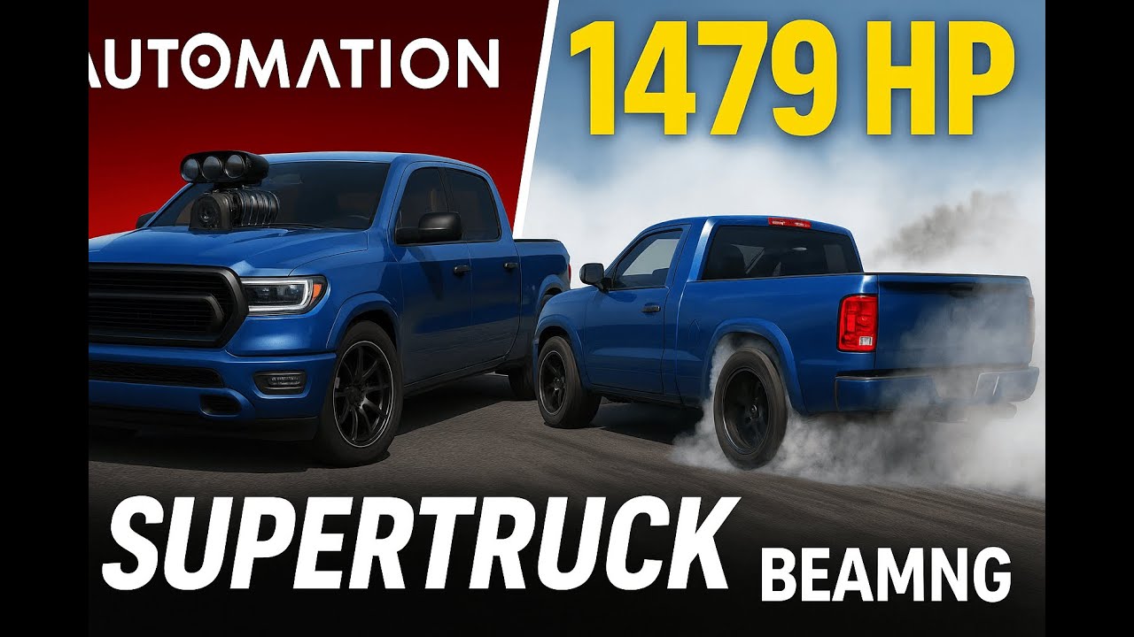 1479 HP SUPERTUCK Build & BeamNG Test! | Automation to BeamNG