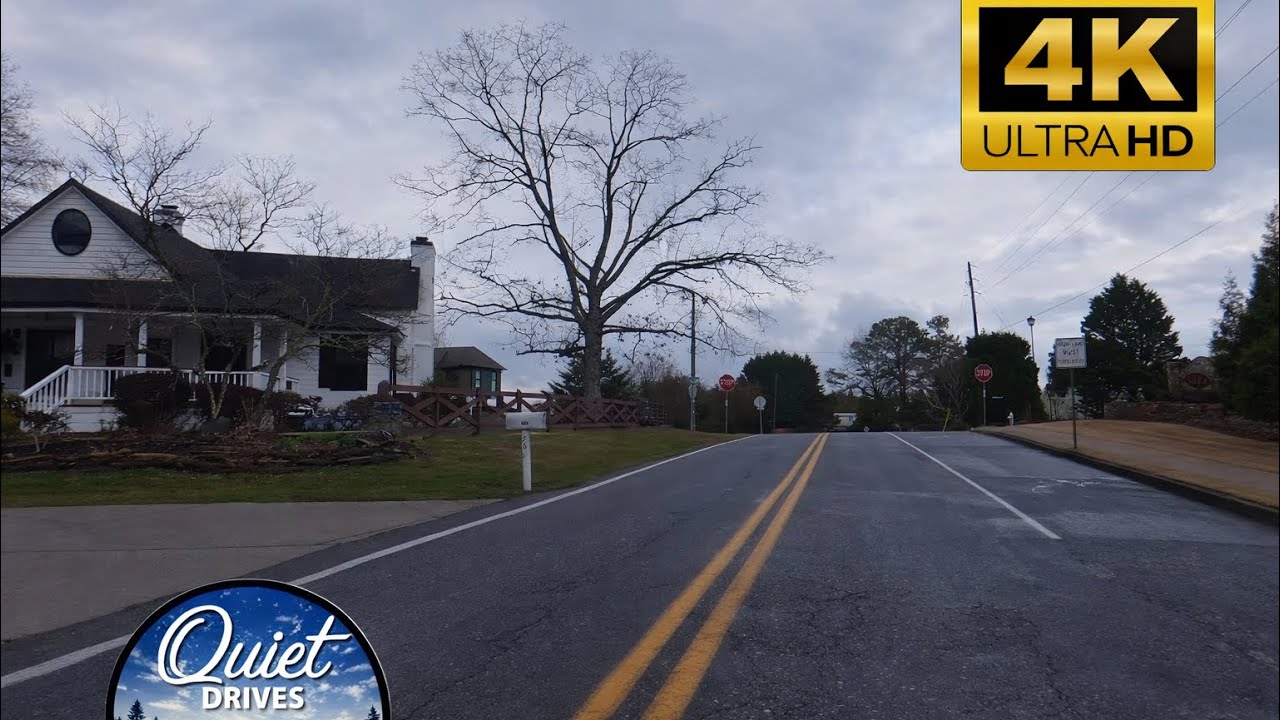 Calm Drive After Rain | Peaceful Lakeside Roads in Georgia 