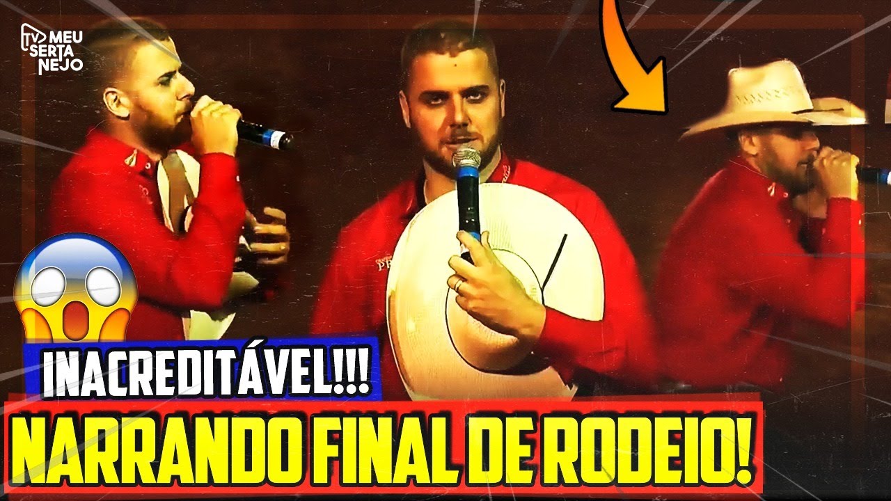 CANTOR ZÉ NETO NARRANDO uma FINAL DE RODEIO PROFISSIONAL!